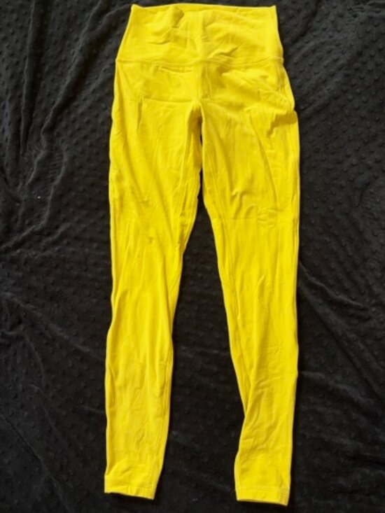 lululemon athletica Pants - Lululemon Align High-Rise Leggings in Soleil (Bright Yellow) Size 6